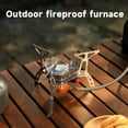 thumbnail image 2 of Portable Windproof Camping Stove With Fuel Canister Adapter, Piezo Igniter, Foldable Burner For Outdoor Camping Hiking And Picnic, 2 of 5