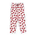 thumbnail image 4 of Naloa Cartoon Strawberry Print Women’s Ultra-Soft Comfy Pajama Lounge Pants with Pockets & Drawstring, 4 of 8