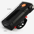 thumbnail image 2 of Bike Lighting Rechargeable LED Bike Headlight High-Brightness USB Cycling Front Lamp for Mountain Road Bikes Night Riding Safety Light Waterproof for Commuting Riding Perfect for Cyclists Black A, 2 of 3