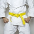 thumbnail image 5 of Uxcell Polyester Taekwondo Colored Ranking Belt For Practitioners Yellow 1.57"x6.5', 5 of 5