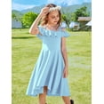 thumbnail image 5 of Arshiner Girls Summer Black Formal Dress with Pockets 4-12 Years,Black,10-11 Years, 5 of 5