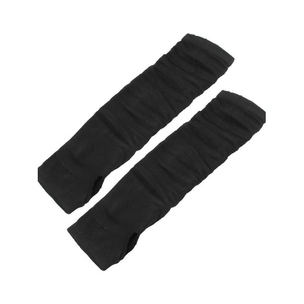 Allegra K Woman Winter Hand Winter Elbow Length Elastic Fingerless