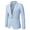 Z01_Blue, variant on Men's Suit Slim Fit , Men's Suit Jacket One Button Slim Fit Sport Coat Business Daily Blue S