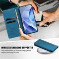 thumbnail image 6 of Case for Motorola Moto G 5G 2025/2026 6.7-inch Wallet,Magnetic Closure,Card Slots,Cash Slot Flip Folio Protective Phone Case,Blue,For Moto G 5G 2025/2026, 6 of 9