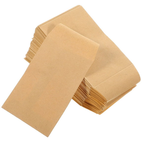 HOMEMAXS 120 pcs Small Envelopes Kraft Paper Envelopes Plants Seeds Envelopes Blank Storage Envelopes