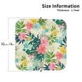 thumbnail image 3 of Balery 6 Pcs Tropical Flowersleather Coasters Set, Drink Table Cup Coasters For Living Room Kitchen Coffee Decor, 3 of 9