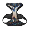 thumbnail image 5 of Lsque Vintage Starry Sky Puppy Dog Harness, No-Pull Pet Harness with 2 Leash Clips, Adjustable Soft Padded Dog Vest with Easy Control Handle for Large Dogs-Medium, 5 of 9