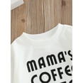 thumbnail image 5 of Cenuakty Baby Sweatshirt Letter Print Design Long Sleeve Round Neck Cute Breathable Pullover Tops, 5 of 8