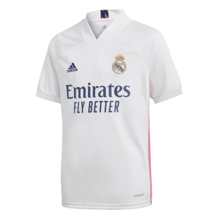 adidas Youth Real Madrid 20/21 Home Jersey (Medium) White