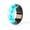 Light Blue, variant on Two Tone Wood Resin Ring Unisex Gold Foil Inlay 17mm 18mm 19mm 20mm 21mm Elegant Unisex Resin Ring Casual Wear
