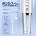 thumbnail image 2 of Oral Cleaner Water-Flosser-Cordless-Teeth-Cleaner Water Dental Flosser with IPX7 Waterproof Dental Oral Irrigator for Travel Home Braces(Luxury White), 2 of 8