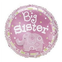 17 inch Big Sister Foil Mylar Balloon - Party Supplies Decorations