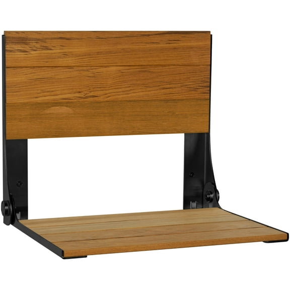 Seachrome SHSLI-185155-TWA-BSG Lifestyle & Wellness 18-15/16" Wall Mounted Folding Teak
