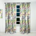 thumbnail image 2 of Designart 'Botanical Floral Retro XI' Mid-Century Modern Curtain Panel, 2 of 5