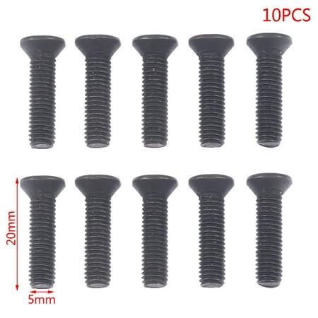 

10PCS Fixing Screw M5*20 Left Hand Thread for 3/8 UNF Drill Chuck Shank Adapter