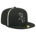 thumbnail image 3 of Men's New Era Black Chicago White Sox Soutache 59FIFTY Fitted Hat, 3 of 5