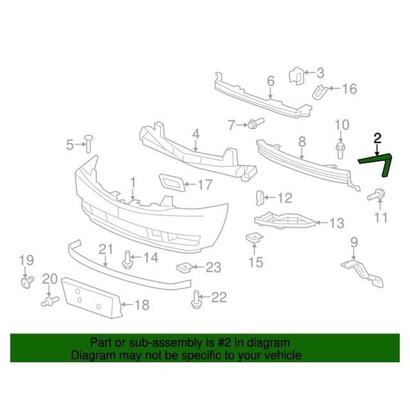 GM 25948814 Bracket Asm-Frt Bpr Fascia Si