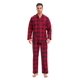thumbnail image 1 of Apparonia Conjunto de Pijamas para Hombre Pijamas de Algodón con Cuello con Muescas para Hombre Ropa de Dormir de Manga Larga para Hombre con Bolsillos y Parte Delantera Fly Navidad Cuadros Rojos XL, 1 of 7