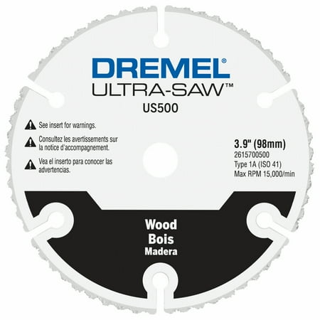 

Dremel US500-01 Ultra-Saw 4 inch Segmented Premium Carbide Wood and Plastic Cutting Wheel White