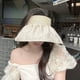 thumbnail image 5 of 58-60cm sombrero de circunferencia protector solar sombrero femenino de verano ala grande que cubre la cara seersucker sombrero de copa vacío sombrero de sol anti-ultravioleta, 5 of 6