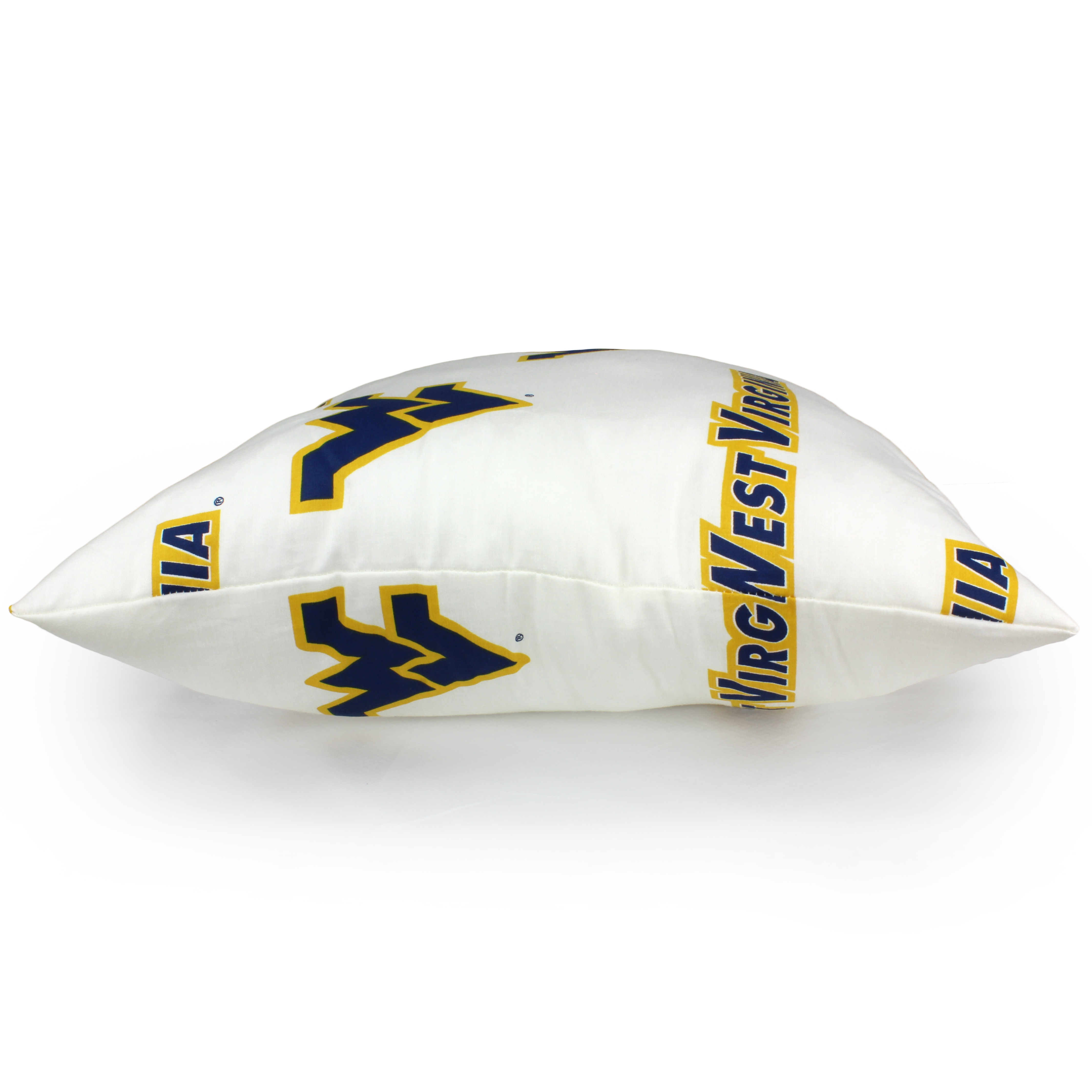 West Virginia Mountaineers 16" Decorative Pillow - White