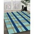 thumbnail image 2 of Ahgly Company Indoor Square Patterned Tiffany Blue Area Rugs, 3' Square, 2 of 6