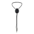 thumbnail image 4 of Corbata Bolo Tie Sunnimix de cuero PU para camisas negro, 4 of 8