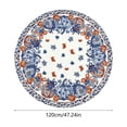thumbnail image 3 of Fall Tablecloth, Round Pumpkins Maple Leaves Decorative Thanksgiving Table Cover for Kitchen Dining Picnic Tabletop Indoor Outdoor Party Decor E, 3 of 6