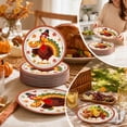 thumbnail image 4 of Thanksgiving Turkey Paper Plates, 20 Pack Disposable Party Tableware for Holiday Dinner Buffet Family Gathering and Fall Celebrations, 4 of 6