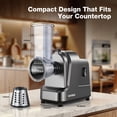 thumbnail image 4 of VAVSEA Electric Cheese Grater, Salad Maker with 5 Different Blades, 400W Slicer Shredder for Home Kitchen Use, One-Touch Control Electric Grater for Kitchen, Cheese, Fruits, Vegetables, 4 of 10