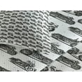 thumbnail image 3 of Ambesonne Motorcycle Quilted Coverlet 3 Pcs, Retro Style Drawings, King Size, Grey White Black, 3 of 4