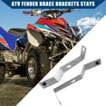 thumbnail image 3 of Rear Fender Brace Brackets Stays for Yamaha Banshee 350 Metal Silver Tone 1 Pair, 3 of 6