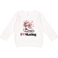 thumbnail image 2 of Inktastic I Love Skating Ice Skates Toddler Sweatshirt, 2 of 4
