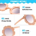 thumbnail image 3 of gafas de sol redondas con diseño de flores, bonitas gafas de sol para playa y exteriores para niños., 3 of 5