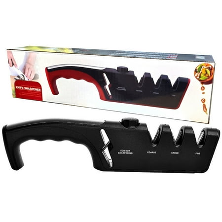 

TAONMEISU 3-Stage Knives Sharpener | Knives Scissor Sharpener | Professional Knives Sharpening Tool Helps Repair Restore Polish Blades Kitchen Knives Accessories