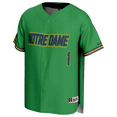 thumbnail image 2 of Youth GameDay Greats #1 Green Notre Dame Fighting Irish Lightweight Baseball Jersey, 2 of 4