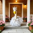 thumbnail image 4 of Summer Gooses Outfit Suitable For 23 Inch Tall Porch Cement Statues Cute Gooses Dress Costumes For Outdoor Summer Decor Does Not Include Geese, 4 of 6
