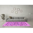 thumbnail image 3 of Ahgly Company Indoor Square Abstract Purple Modern Area Rugs, 3' Square, 3 of 4