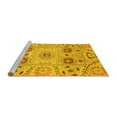 thumbnail image 2 of Ahgly Company Machine Washable Indoor Rectangle Abstract Yellow Modern Area Rugs, 7' x 10', 2 of 4