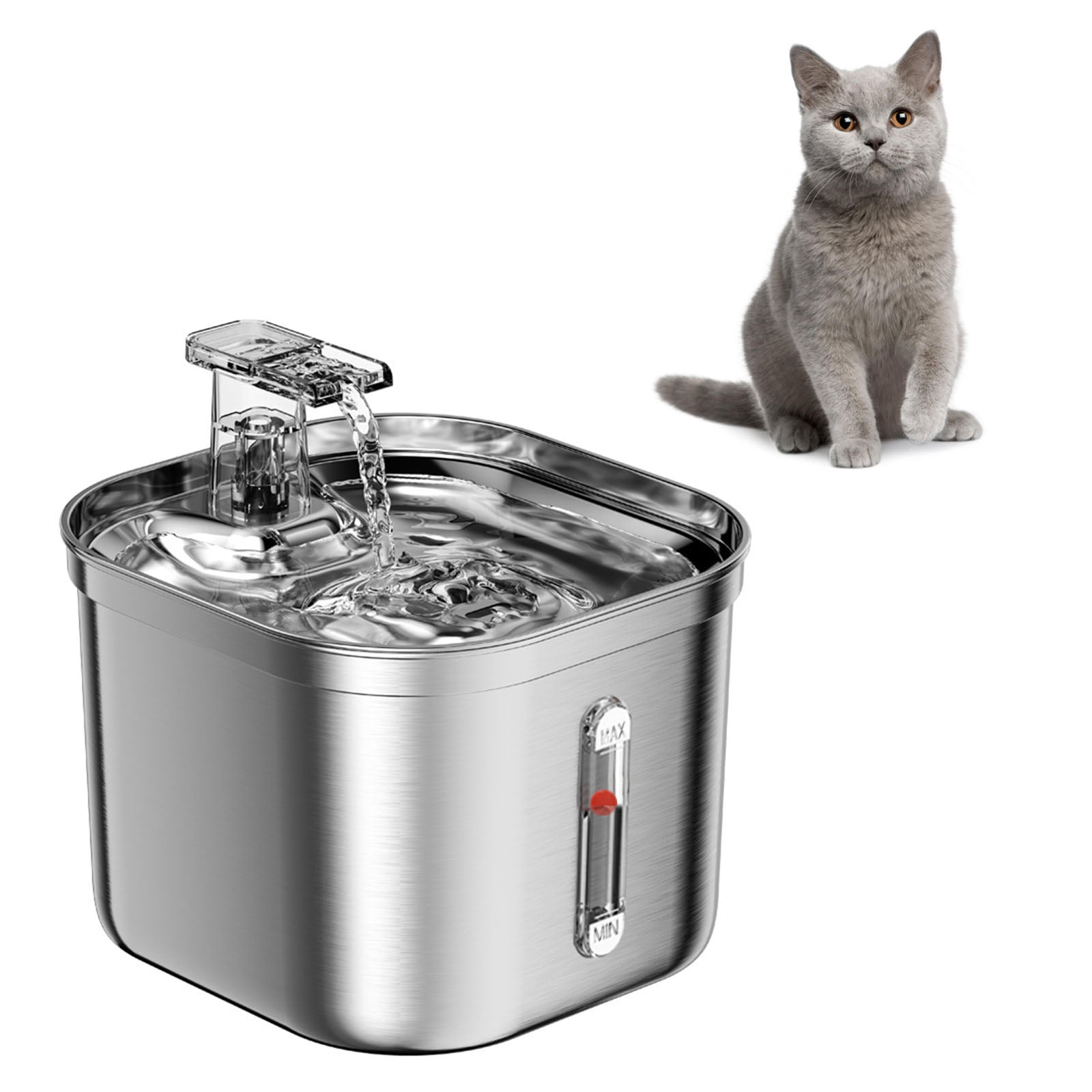 2.20L Cats Water Fountain Cats Drinking Dispenser Quiet Pet Water Bowl Fountain Drinking Bowl for Pet Cats Dog Watering