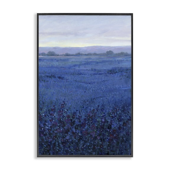 Stupell Industries Contemporary Blue Country Fields Black Framed Giclee Art, 12 x 18, by Tim O'Toole