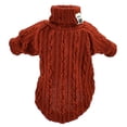 thumbnail image 2 of Flmtop Automne Animal de Compagnie Col Roulé Tricoté Pull à Deux Pattes Chat Chien Vêtements Terre Jaune, 2 of 9