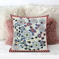 thumbnail image 2 of Glory of Flowers Peacock Indoor/Outdoor Pillow with Removable Cover in Light Green Blue Red26x26, 2 of 5