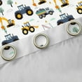 thumbnail image 4 of Castle Fairy Cartoon Truck Blackout Curtains Set of 2 (52x84 Each),Construction Vehicles Window Curtains,Tractor Excavator Curtains and Drapes,Breathable Kawaii Home Decor, 4 of 6