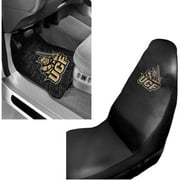 NCAA University Central Florida 2 pc Front Floor Mats and University Central Florida Car Seat Cover Value Bundle