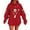 Red, variant on Themed Pullover Hoodie Fashion Printed Design Long Sleeve Casual Wear Cozy Soft Light Sweatshirt Hooded Sweatshirt Women Women's Sweatshirts Zip up Cowboys Sweater Women Sweatshirts Oversized Red S