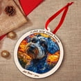 thumbnail image 5 of Schnauzer Stained Glass Suncatcher Ornament – Holiday Ornament with Text for Loved Ones, Family & Friends, Christmas 2025 Decoration, 5 of 6