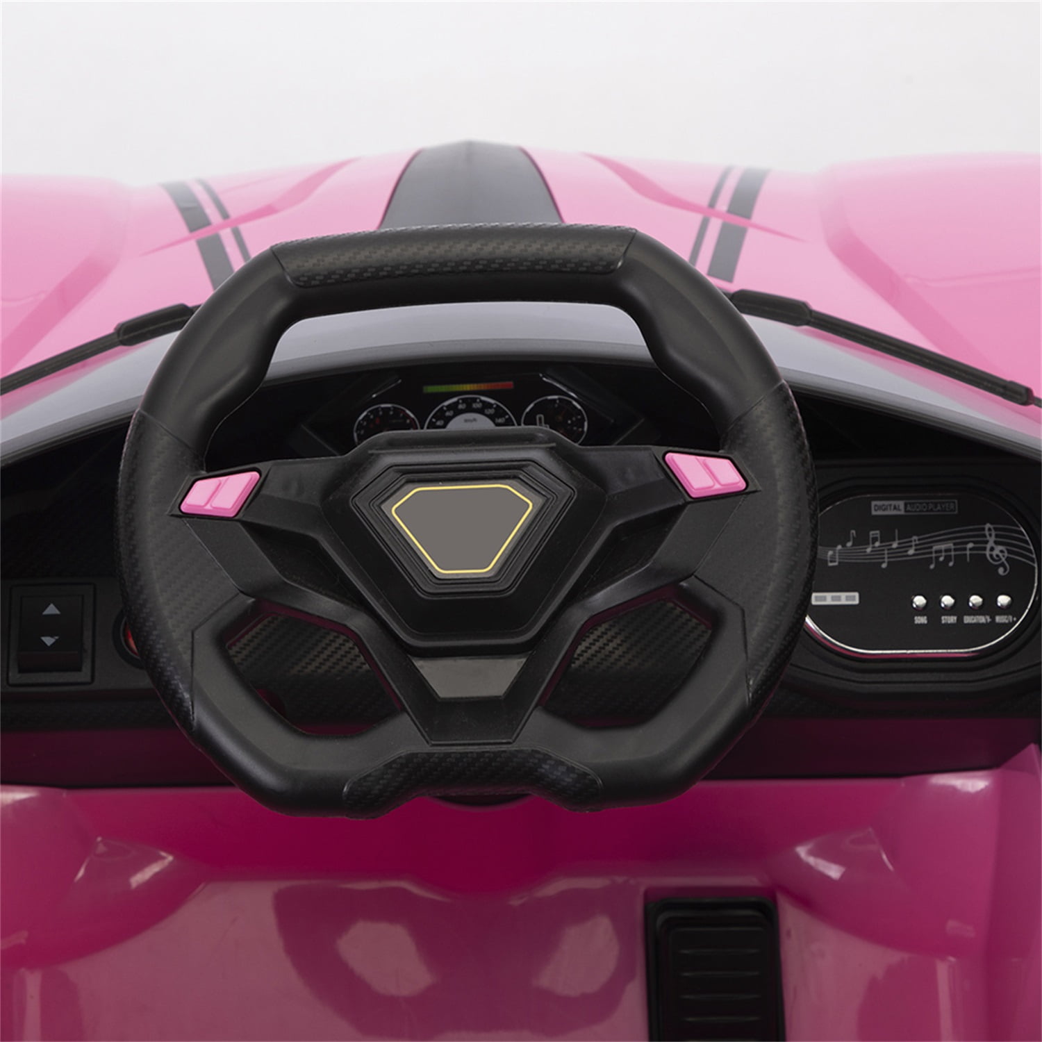 CIPACHO 12V Battery Powered Ride On Cars for Kids, Electric Kids Sports Vehicle with 2.4G Remote Control, USB, Music, 3-6 Years Old, Pink CIPACHO 12V Battery Powered Ride On Cars for Kids, Electric Kids Sports Vehicle with 2.4G Remote Control, USB, Music, 3-6 Years Old, Pink