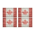 thumbnail image 2 of MKHERT Canadian Canada Flag on Wood Background Placemats Table Mats for Dining Room Kitchen Table Decoration 12x18 inch,Set of 4, 2 of 4