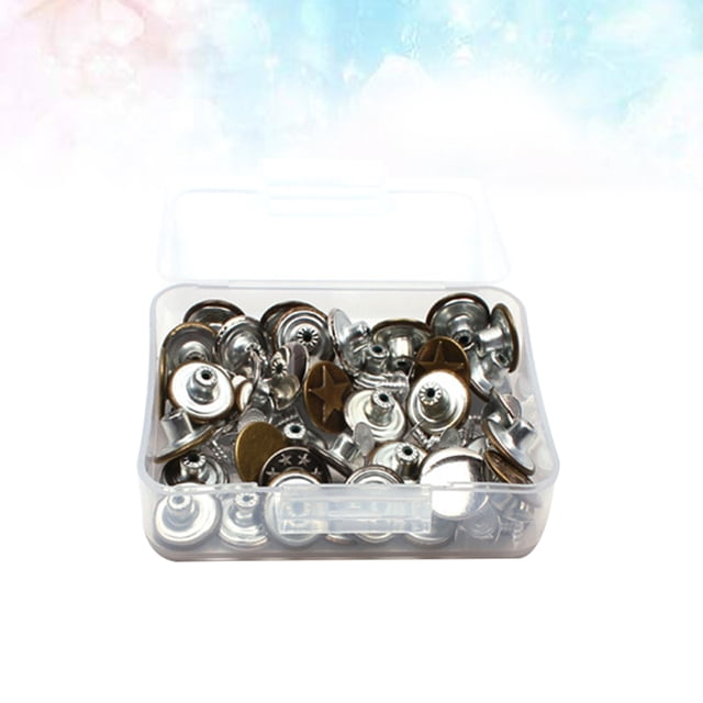 OULII Iron Button Replacement 40Pcs for Jackets and Trousers Practical Use